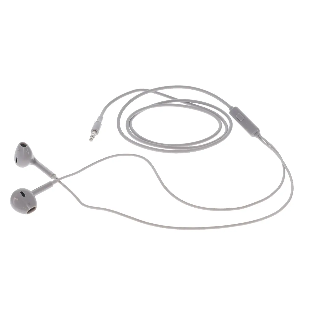360 stand RVWE35MET 3.5mm Open-Ear Headset, Hi-Fi Wired Earbuds with Audio Jack, Mic, Volume Control - Metallic, Compatible with Android Electronic Devices