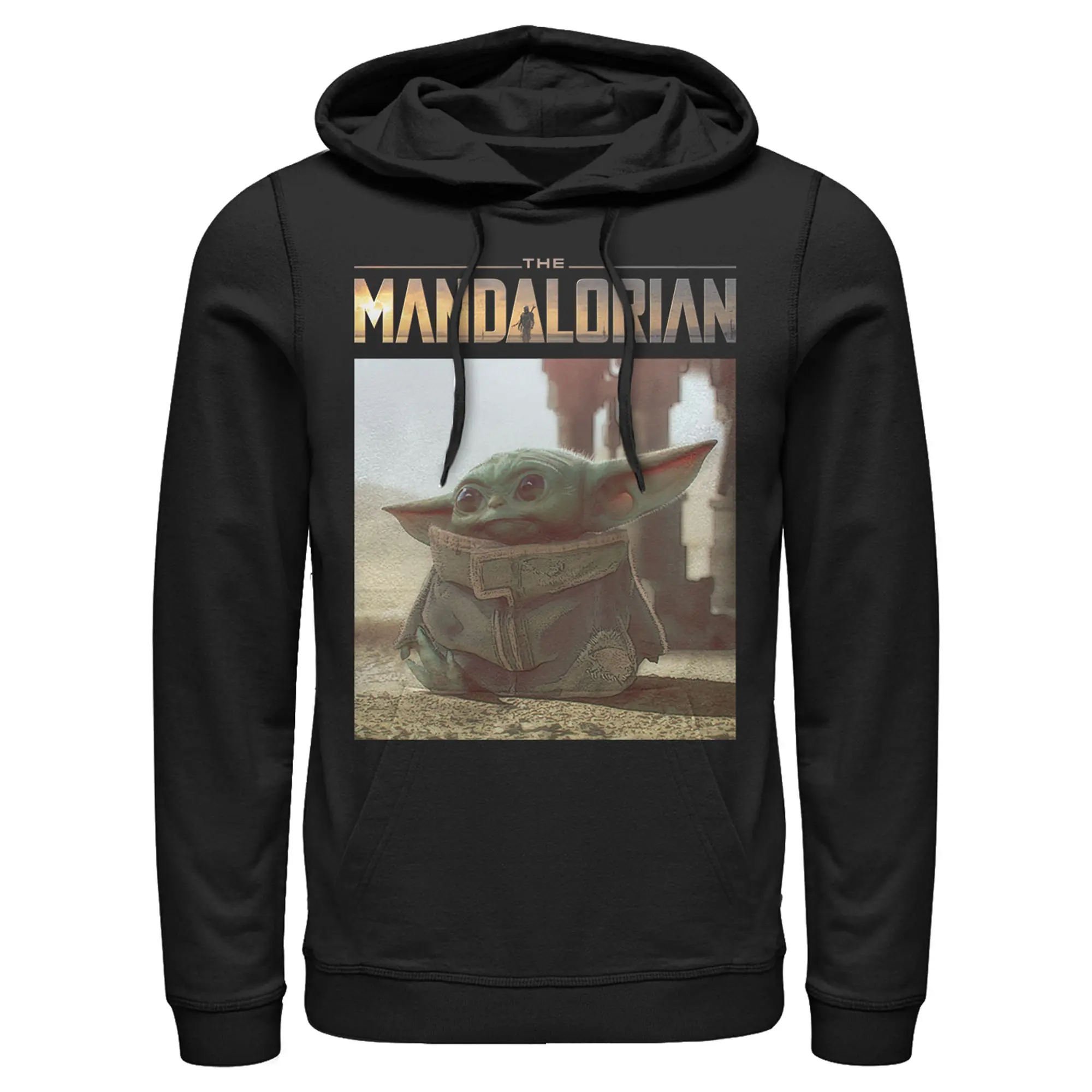 Men's Star Wars The Mandalorian The Child Scene Pull Over Hoodie, Sweatshirts, Menswear