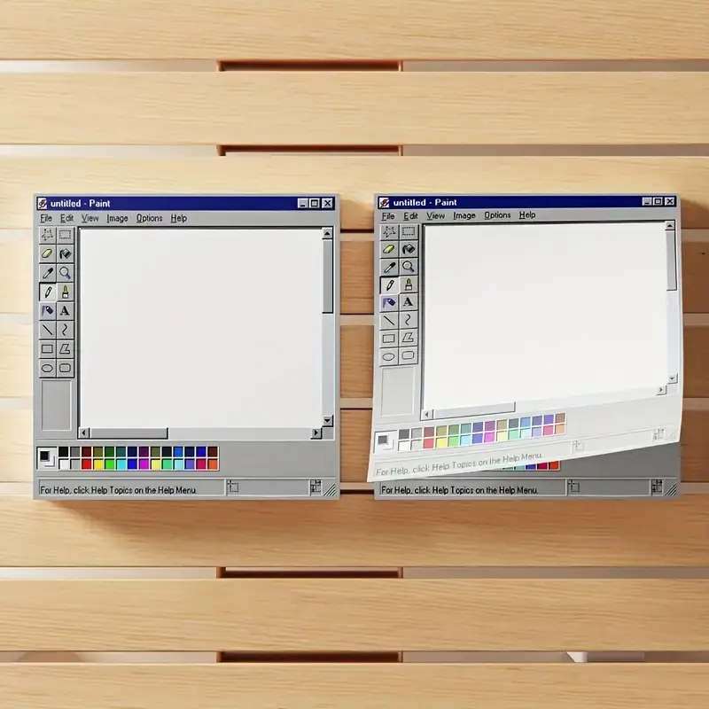 Vintage Computer Design Sketchbook, Creative Laptop Shape Notepad with ...