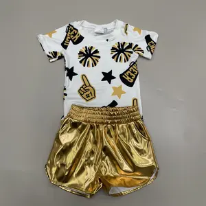 Girl Summer Outfit Cheers Clothing Set Cheerleading Uniforms