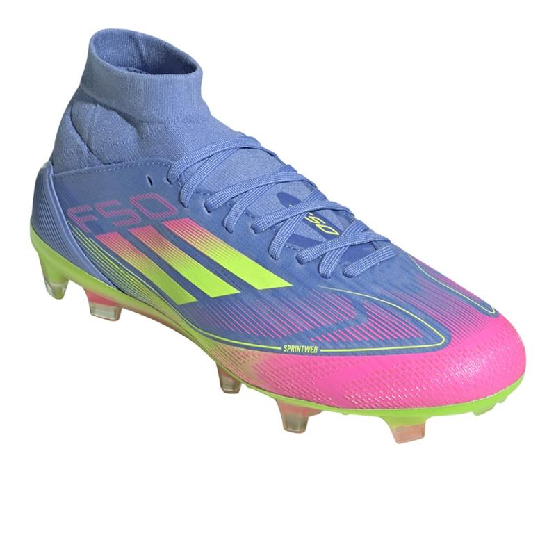 adidas Womens F50 Pro Firm Ground Mid Soccer Cleats  - Blue