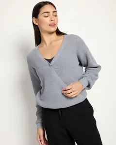 Surplice Wrap Sweater