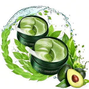 Avocado Hydrogel Under Eye Patches - 60 Pcs Natural Moisturizer Beauty Products for Adults, All Skin Types, with Avocado Extract & Collagen, Targeting Dry, Puffy Eyes to Hydrate, Restore Elasticity, Smooth Skin
