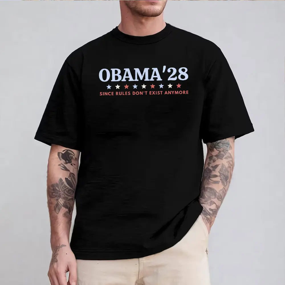 Obama 2028 Shirt, Since Rules Don’t Exist Anymore Tee, Funny Political Satire T-Shirt, Democrat Gift, Election 2028 Vintage Washed Tee