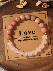 Natural Garnet Crystal Gemstone Beaded Bracelet, Spiritual Jewelry for Men & Women, Chakra Balance Energy Gift, High Quality Bracelet