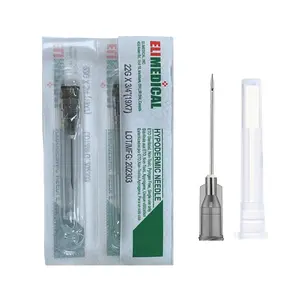 Elimedical Veterinary Hypodermic Needle, Poly Hub 22G x 3/4 inch, 100 per Box, Individually Packed, NDL2219