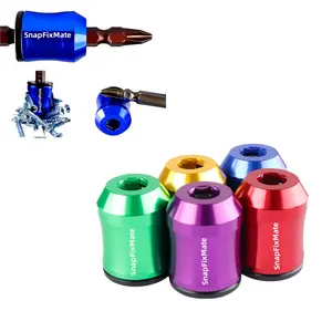 Strong Magnetic Screw Ring, 1/4 Inch/6.35 mm Universal Magnetic Screw Ring Bit for Hex Screwdriver and Power Bits Screwing Powerbits