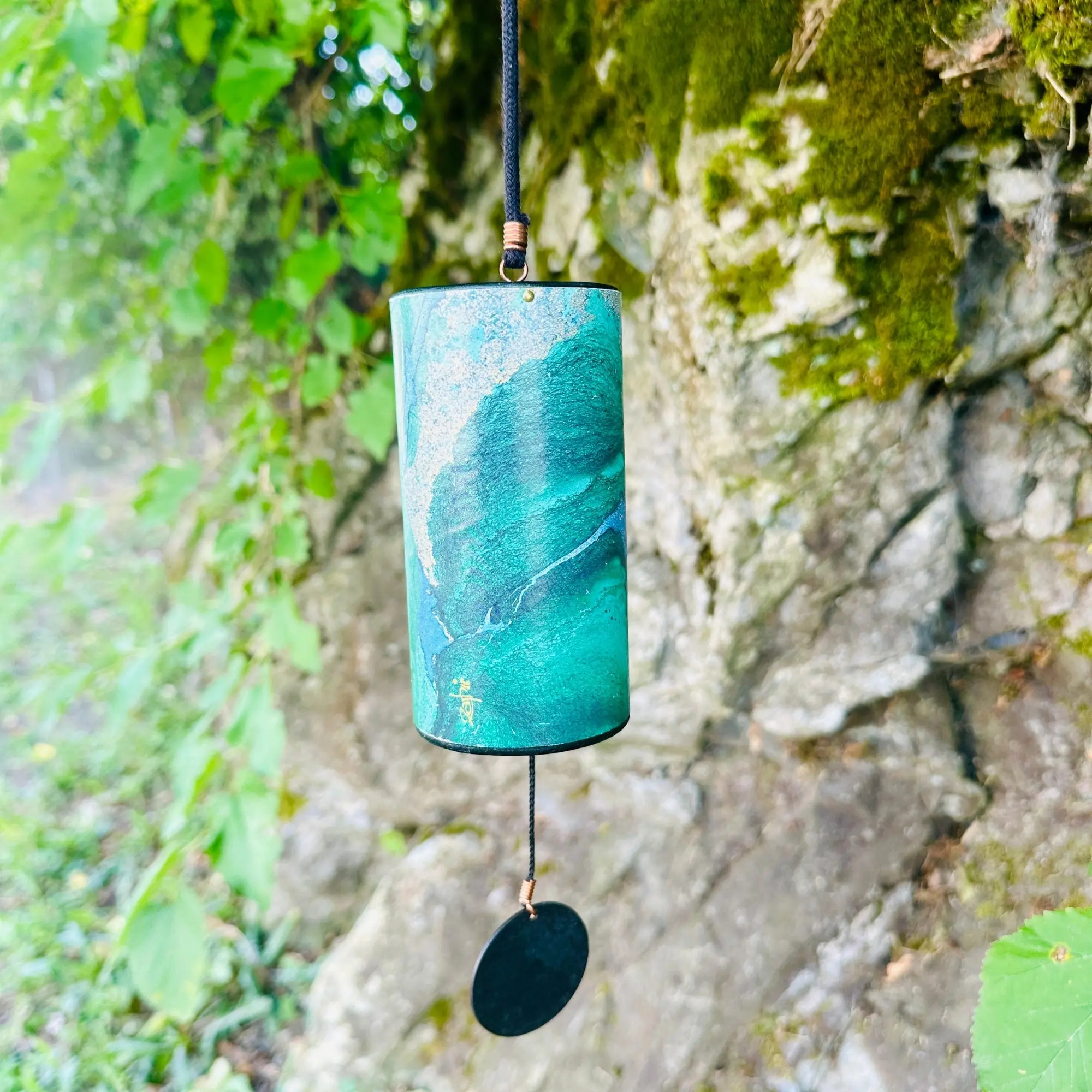 Zaphir Chime Green Handcrafted Sound Healing Wind Chime in C Major