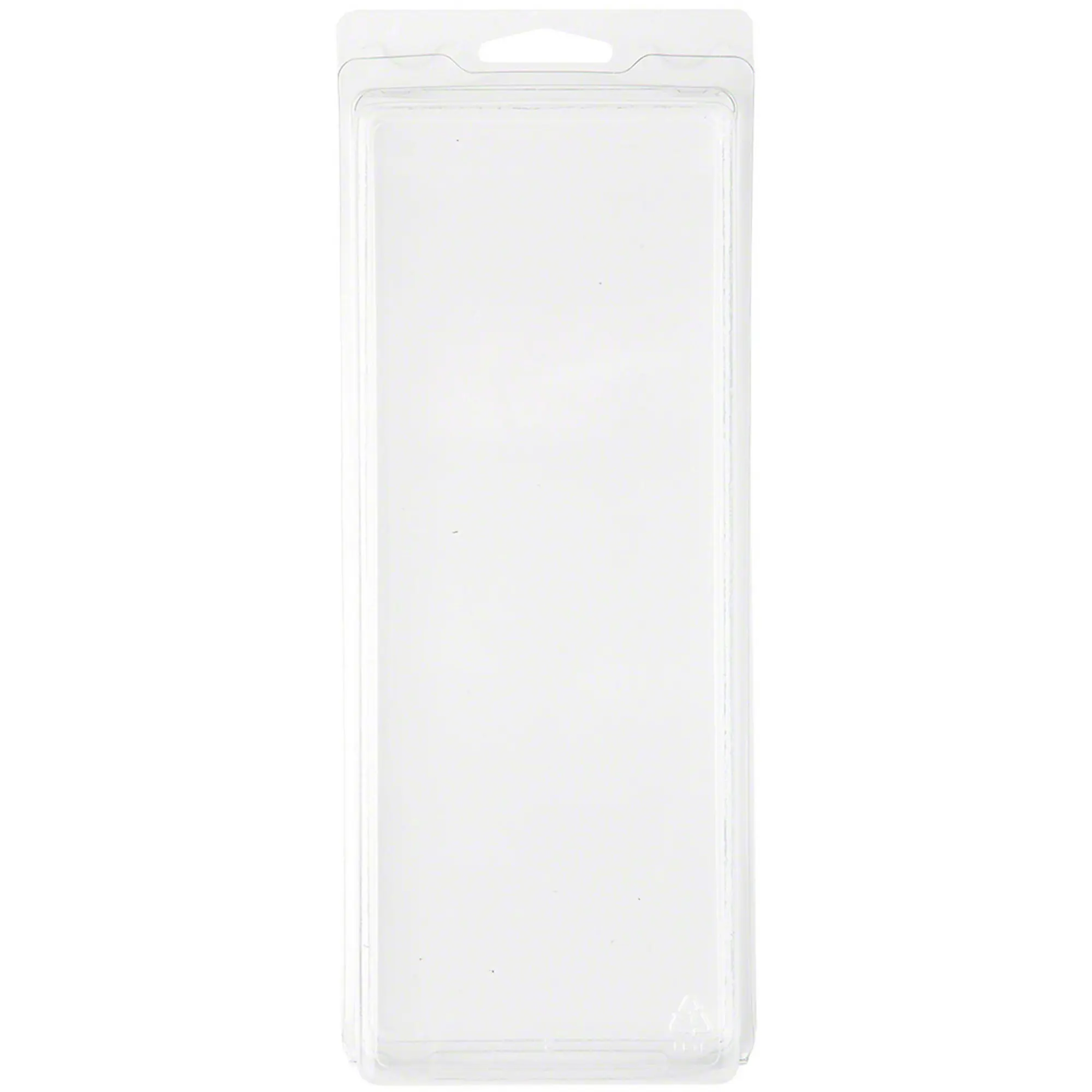 Collecting Warehouse Clear Plastic Clamshell Package / Storage Container, 8.19" H x 3" W x 1.5" D
