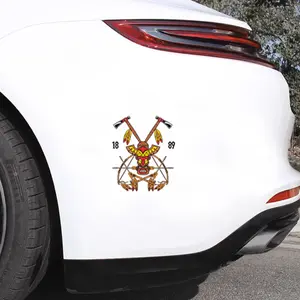 2PCS Indian Totem Emblem It is suitable for sticking on the back of cars, the surface of motorcycles, trucks, Windows, walls and glass.