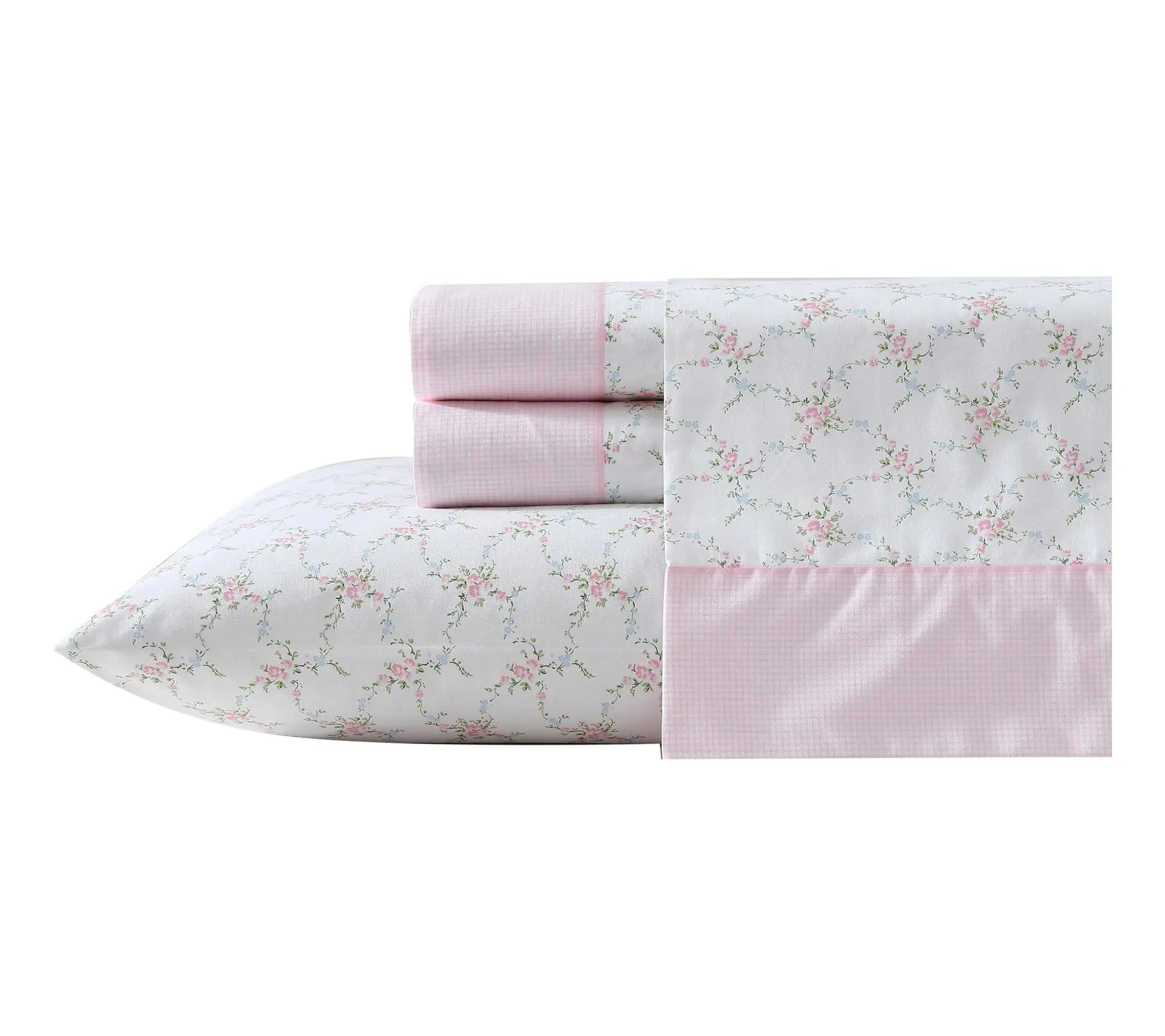 Laura Ashley Lynda Pink Full Sheet Set Laura Ashley Lynda Pink Full Sheet Set