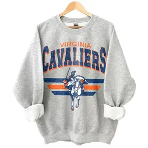 Virginia Vintage Football Sweatshirt, University of Virginia Unisex Football Sweatshirt, Classic Football Sweatshirt, Gift For Football Fans