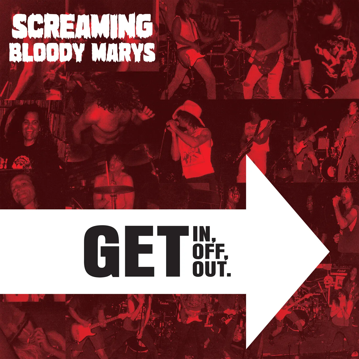 Screaming Bloody Marys - Get in, Get Off. Get Out. - Clear  [VINYL RECORD - LP] Clear Vinyl, Reissue