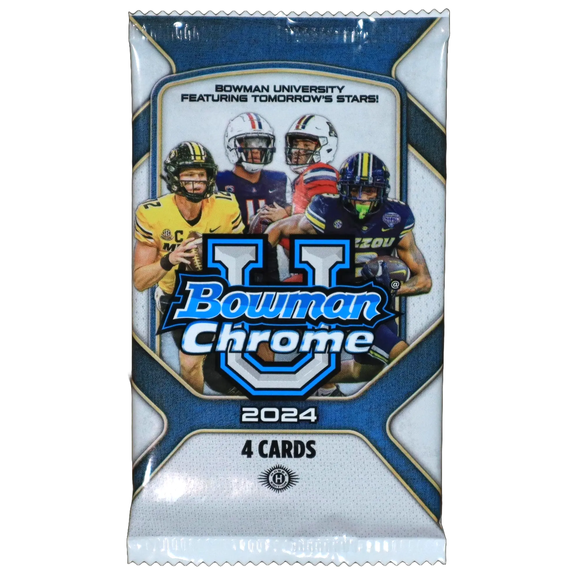 2024 Bowman Chrome U Football Hobby Pack (4 Cards)