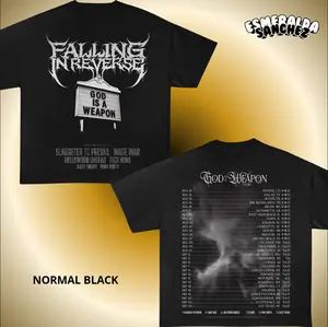 Falling In Reverse Tour 2025 Shirt, Heavy Metal Graphic Tee for Fans