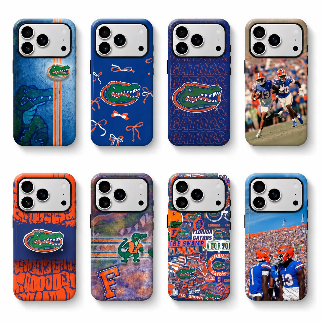 Florida Gators Cellphone Case - University of Florida UF Collage Design Casing for iPhone 11-18 Series, Football Fan Gift Cover with Device Protection