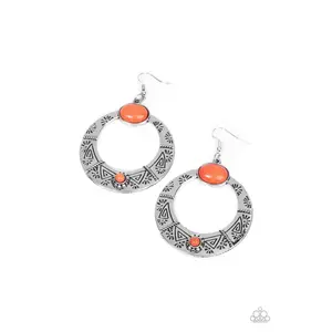 Garden Glyphs - Orange Earring