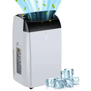 12,000 BTU Quiet Portable AC Unit – 3-In-1 Cooling, Dehumidifier & Fan With Remote, Covers 450 Sq.Ft, Compact Design for Home/Office, Black Top