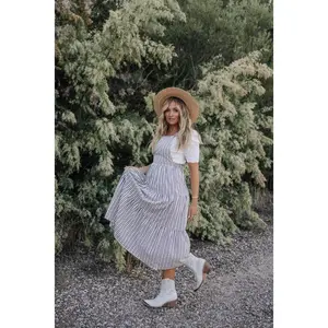 Overall Dress in Charcoal