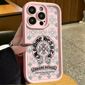 Gothic Cross Brand Pattern Phone Case for iPhone 17 AIR 17 PRO 16 PRO 15 PRO MAX 14 PLUS 13 PRO 12 11 PRO XS MAX X XR Plus andSamsung GalaxyA13 to A17, A33 to A54  S22 to Galaxy S26 PLUS Ultra Shockproof Protective Cover Full Protection Anti-Drop