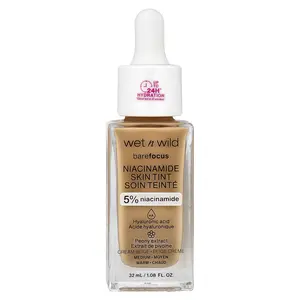 wet n wild Barefocus, Niacinamide Skin Tint, 1116319 Cream Beige, 1.08 fl oz (32 ml)