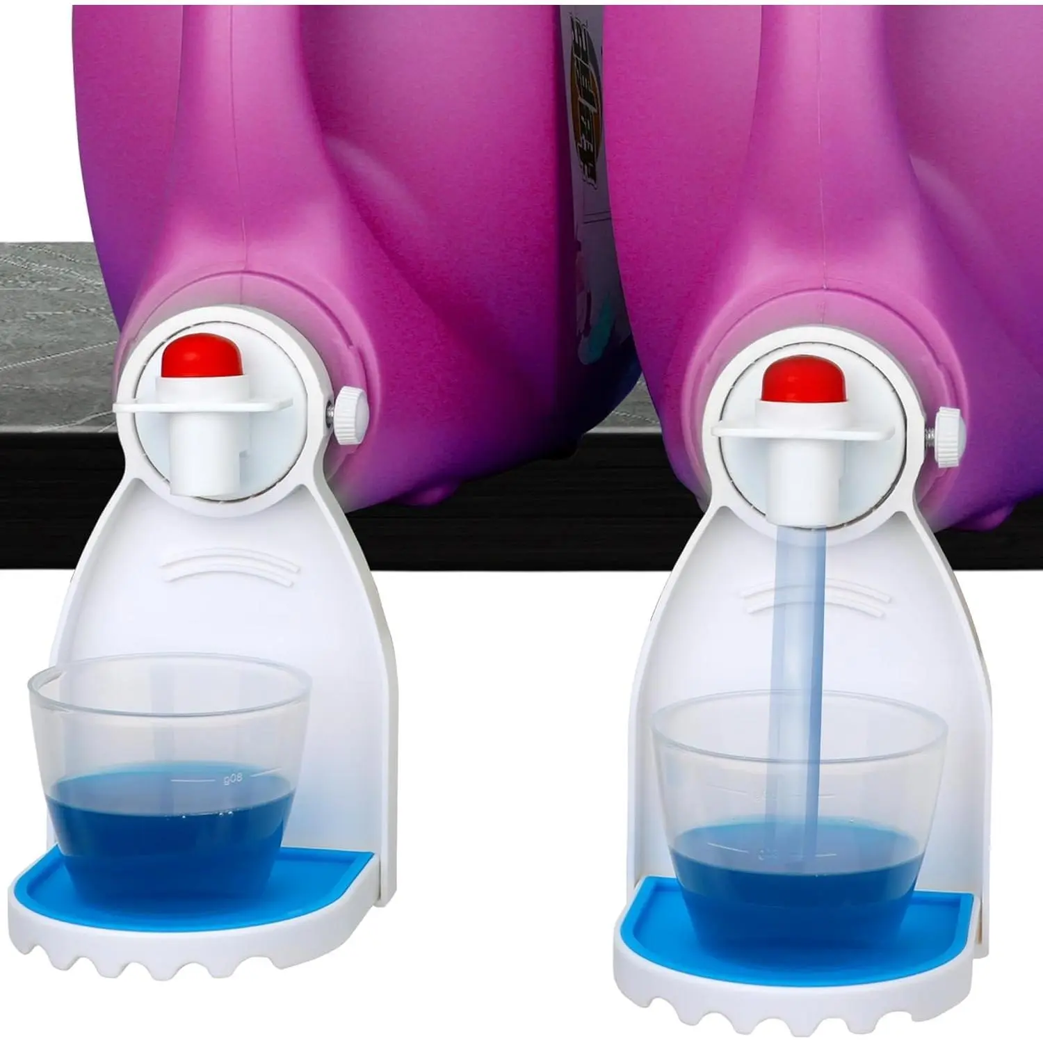 2 count Laundry Detergent Tray Fabric Softener Soap Holder Stand Container