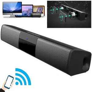 Bluetooth Soundbar Speaker For Smart TV laptop Home Theater Wireless Surround Sound Bar Stereo Rechargeable USB FM AUX TF BT Input Mode