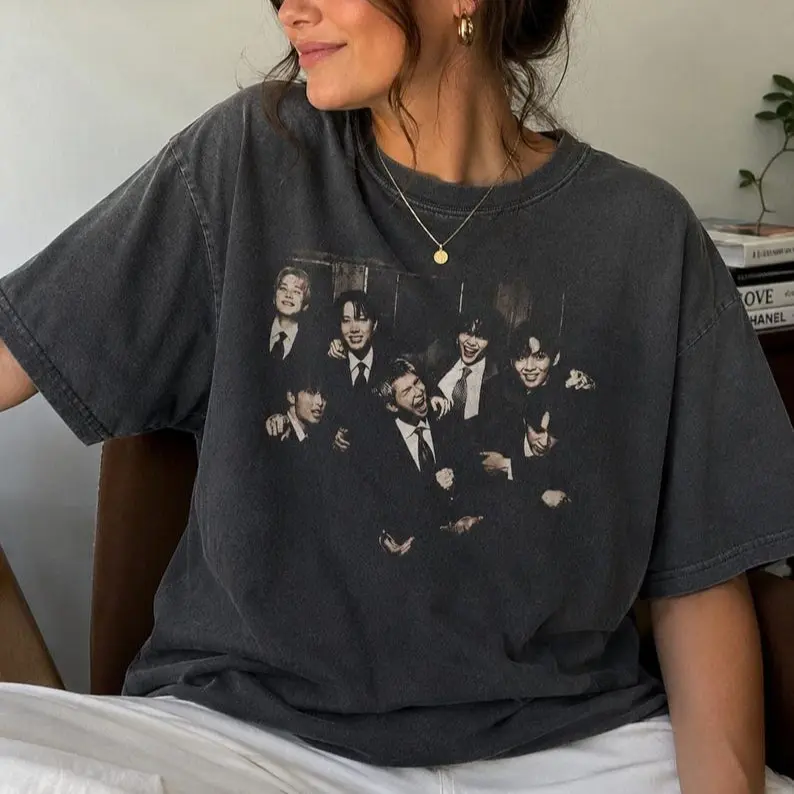 Comfort Colors K-Pop Concert Graphic Shirt, Vintage Music Fan Tee, World Tour Inspired Unisex T-Shirt