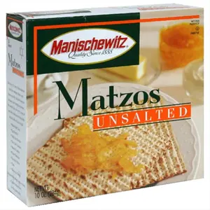 MANISCHEWITZ MATZO UNSALTED-10 OZ -Pack of 12, Snack, Vitamin