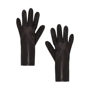 MANOKHI Short Leather Gloves in Brown