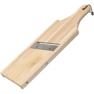 Wood Plantain Slicer, 13.8 x 4 x 1 inches