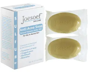 JOESOEF SKIN CARE Sulfur Soap for Acne Pharmaceutical Grade Dermatologists Approved for Acne Rosacea 100G 2 PACK