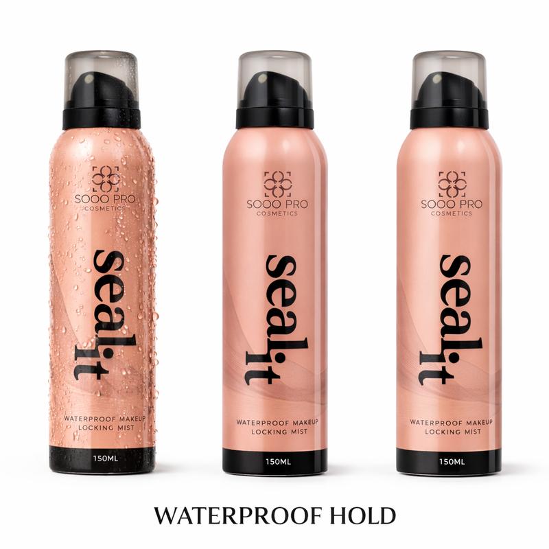 Seal It Makeup Setting Spray - Waterproof, Transfer-Proof, Sweat-Proof, Long-Lasting All-Day Hold, Flawless Fixing, Humidity Blocker, Glowing, Waterproof Finishing Mist for Makeup, Setting Spray For Makeup, Flawless Fixing Spray Makeup Setting Spray