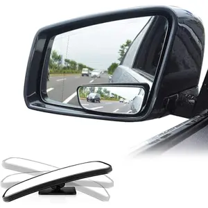 Blind Spot Mirror For Cars Car Side Mirror Auto Wide Angle Convex Rear View Stick On Design, Adjustable