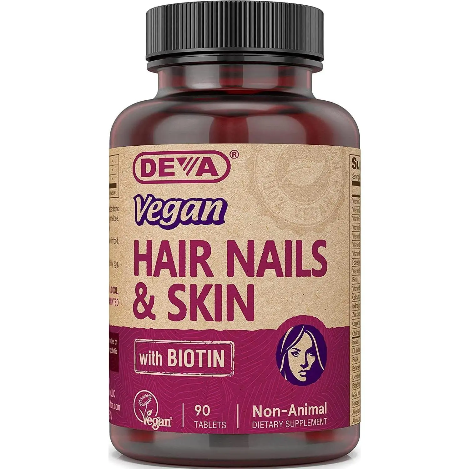 Vegan Hair, Nails & Skin Vitamins: Boost Beauty from Within with Biotin & Minerals