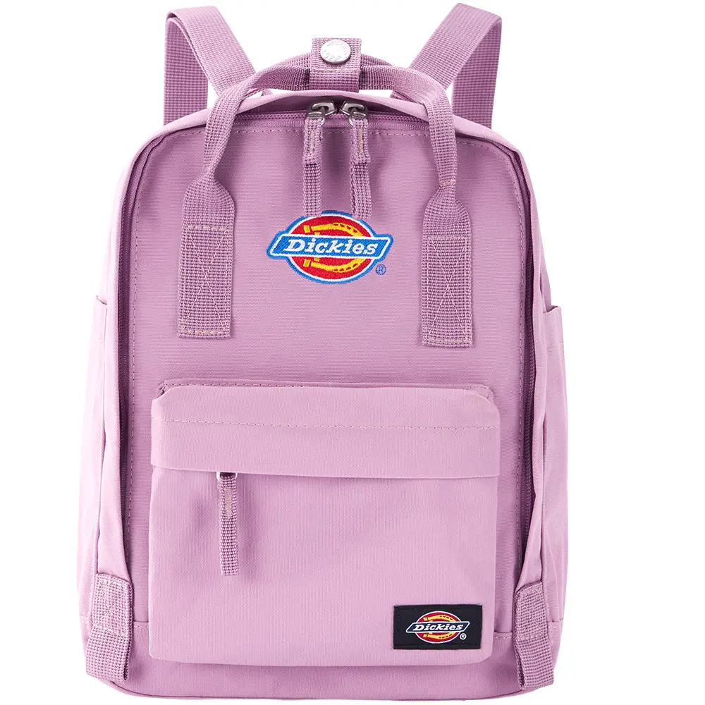 Dickies Female Mini Backpack, Smoky Grape Color, Polyester Fabric, Zipper Closure
