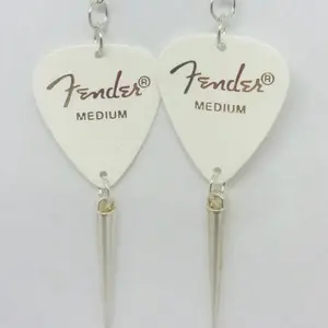 Fender Guitar Pick Earrings for Women - Stainless Steel