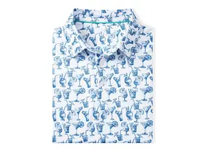 DTWOOO Brand - SUMMER DRINK - Men's Print Performance Polo