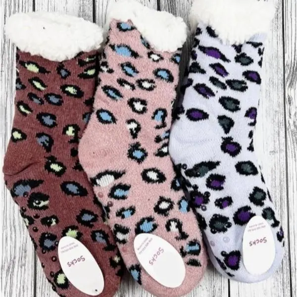 Cute Animal Fuzzy Socks - 6 Pairs Super Soft Warm One Size Fits All Premium Microfiber Cozy Winter Gift for Family Friends