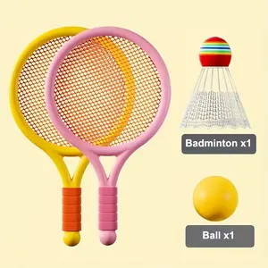Badminton racket and badminton set--indoor and outdoor sports equipment, suitable for campus sports, birthday parties, and back-to-school season--an educational and entertaining gift