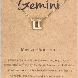 The gemini gold necklace looks so cute and chain is the perfect length, but can still be adjusted if needed, perfect size and very elegant leo gold necklace The constellation necklace gemini horoscope necklaces is great gifts, as birthday gifts, christmas