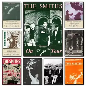 British Rock Band The Smiths The Queen Is Dead Classic Music Album Tracklist Poster Canvas Painting Wall Art Picture Home Dec