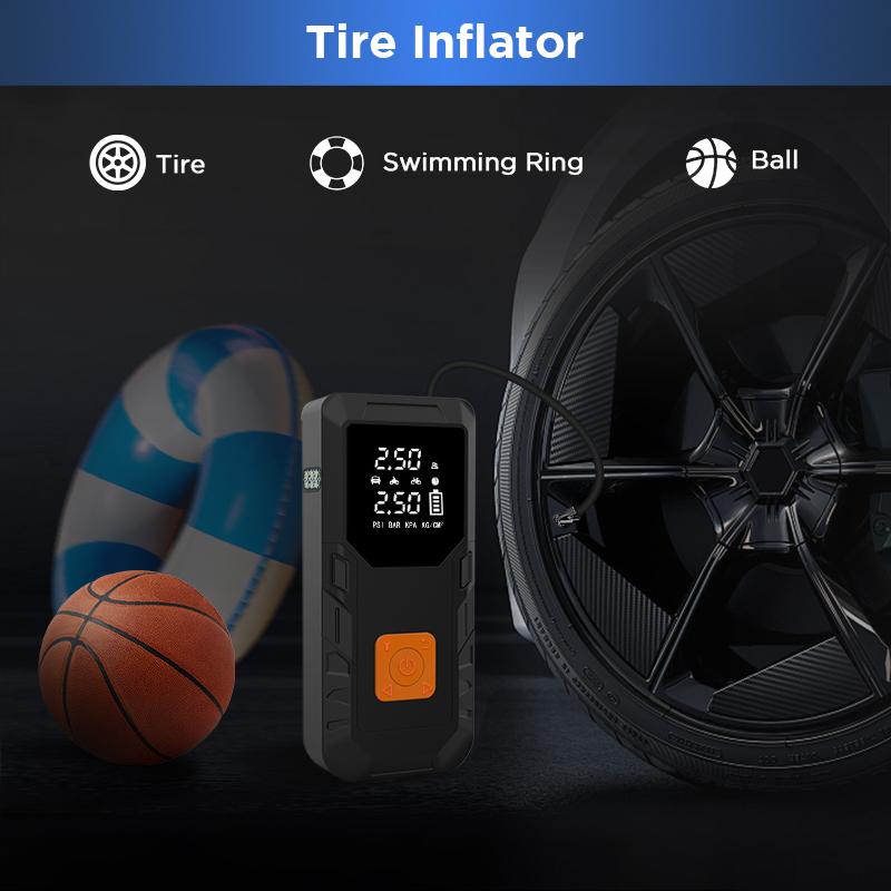 Junsun 500A Car Jump Starter 8000mAh Power Bank Portable Air Compressor 12V Starting Device for Car Battery Emergency Starter