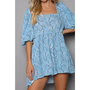 POL Blue Floral Dress