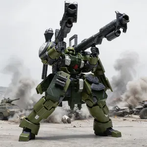 High-End 14cm/5.5in Mecha Build Model, Sci-Fi Exoskeleton Action Figure, Articulated Figures, DIY Assembly Tech Aesthetic Ornament, Cyber Style Desktop Display Collectible