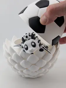 ⚽🐉 Soccer Dragon Egg Bundle! 🏟️ 6.31" World Cup Ball & Mini Flexi Dragon ✨🥅