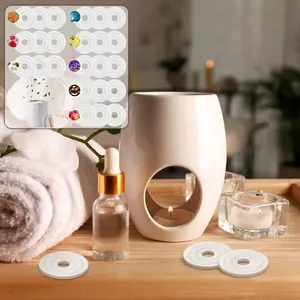 24PCS Resin Scented Towel Warmer Pads - Fresh Fragrance Discs in 8 Pleasant Scents,Ideal for Home Decor and Towel Warming