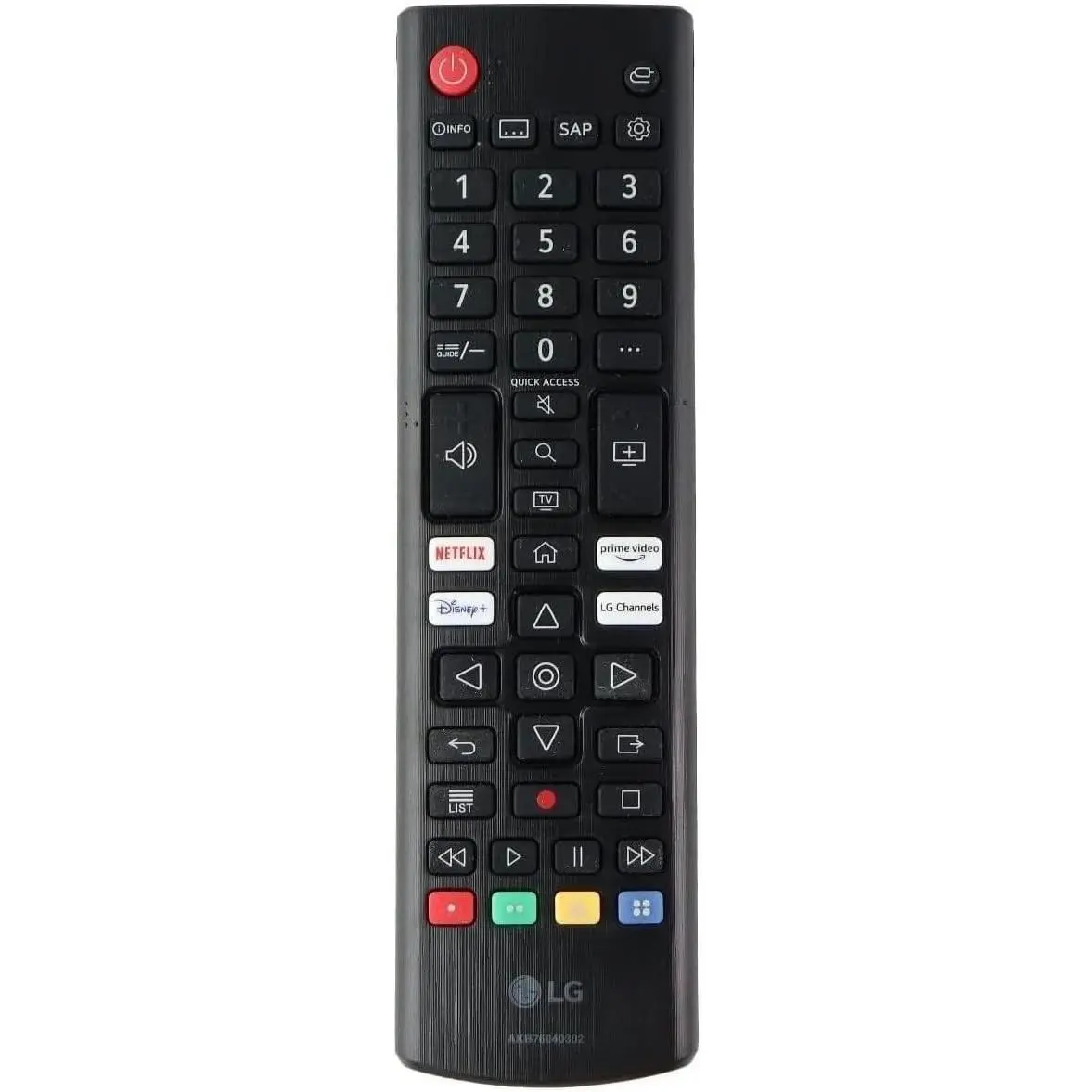 LG OEM Remote Control for Select LG TVs - Black (AKB76040302)