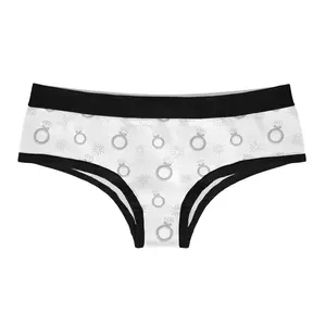 I Said Yes Womens Panties Funny Engagement Wedding Gift Bikini Brief Underwear Funny Underwear for Women Graphic Womenswear Sarcastic  Funny Proposal  Women's Novelty Panties White