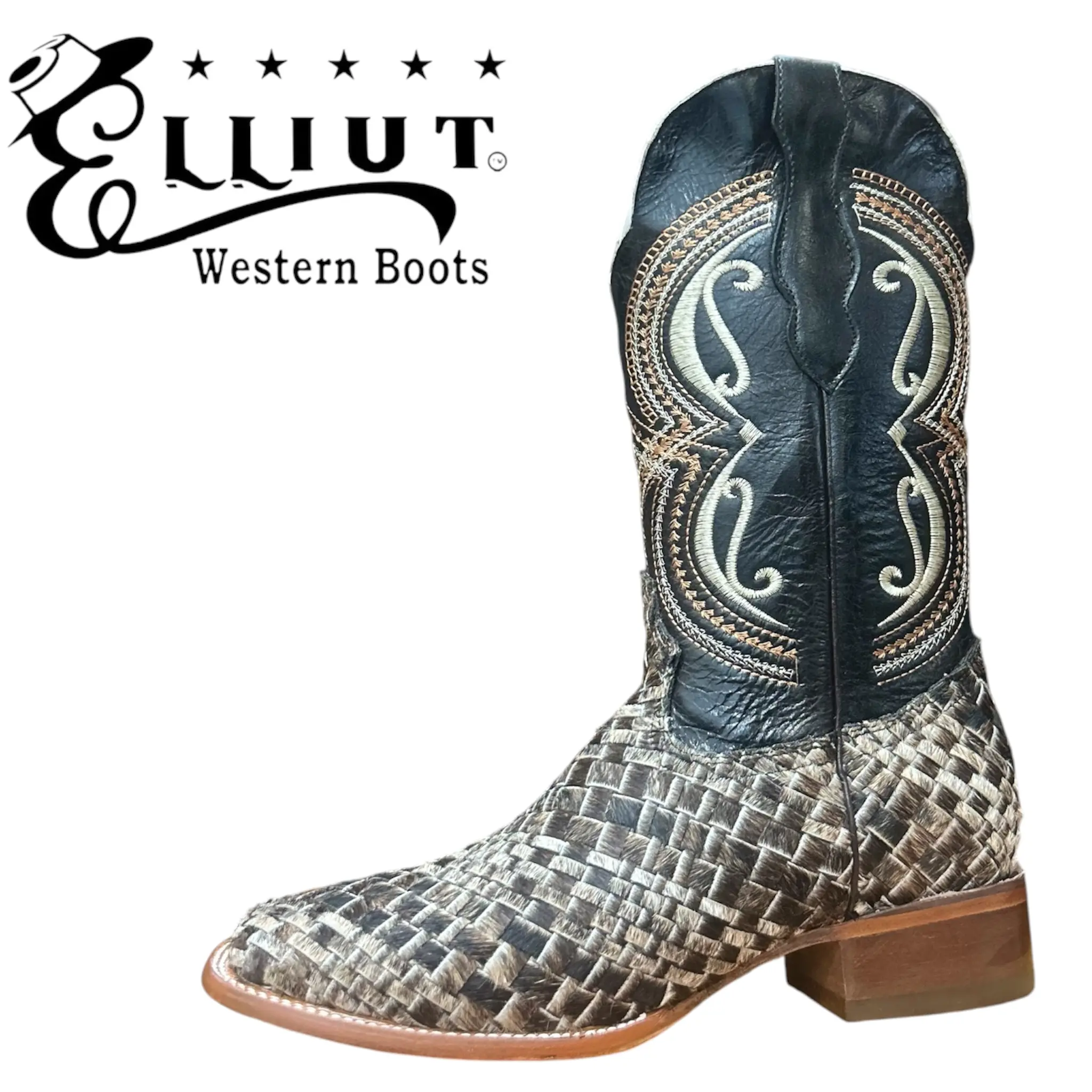 Men's Tejido Brown Cowhide Fashion Boot